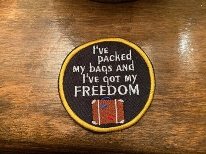 I've Packed my Bags and I've Got my Freedom GVF tribute patch