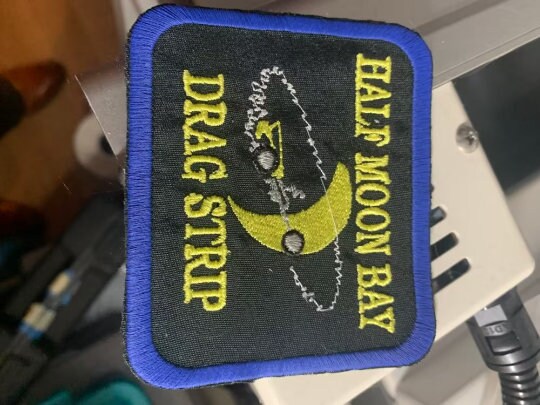 Half Moon Bay Dragstrip Tribute Patch Handmade