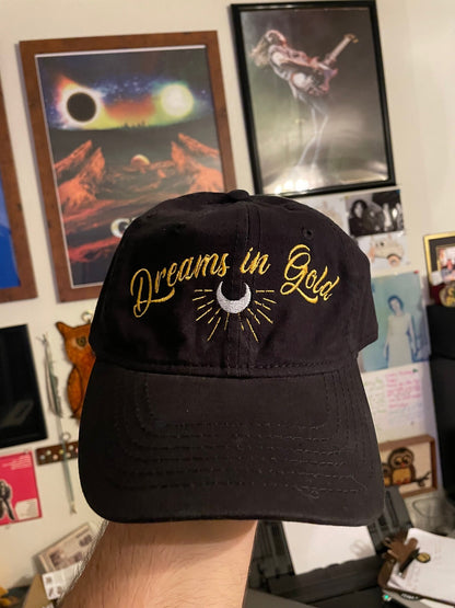 Dreams in Gold tribute hat handmade