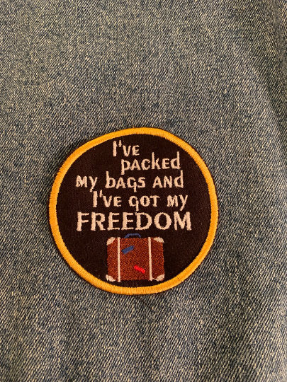 I've Packed my Bags and I've Got my Freedom GVF tribute patch