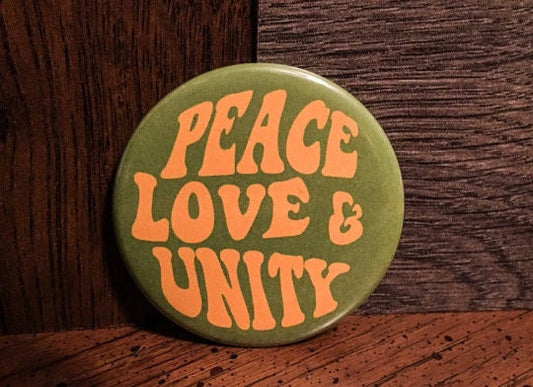 Peace Love & Unity GVF Inspired 2.25inch tribute button