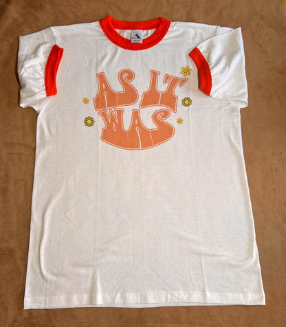 AS IT WAS Harry Styles Tribute shirt Orange ring 2022 Harrys House Ringer shirt