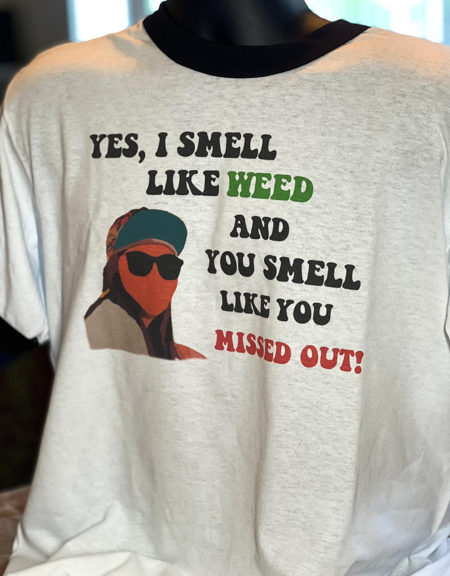 Epic Funny Weed shirt 1980s vibes