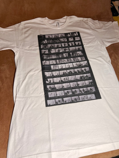 Greta Van Fleet Film Contact sheet tribute shirt on white 2022