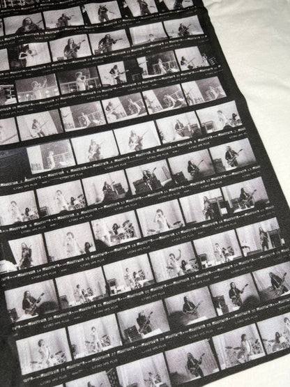 Greta Van Fleet Film Contact sheet tribute shirt on white 2022