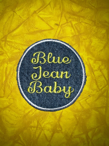 Blue Jean Baby Elton John Tribute patch handmade