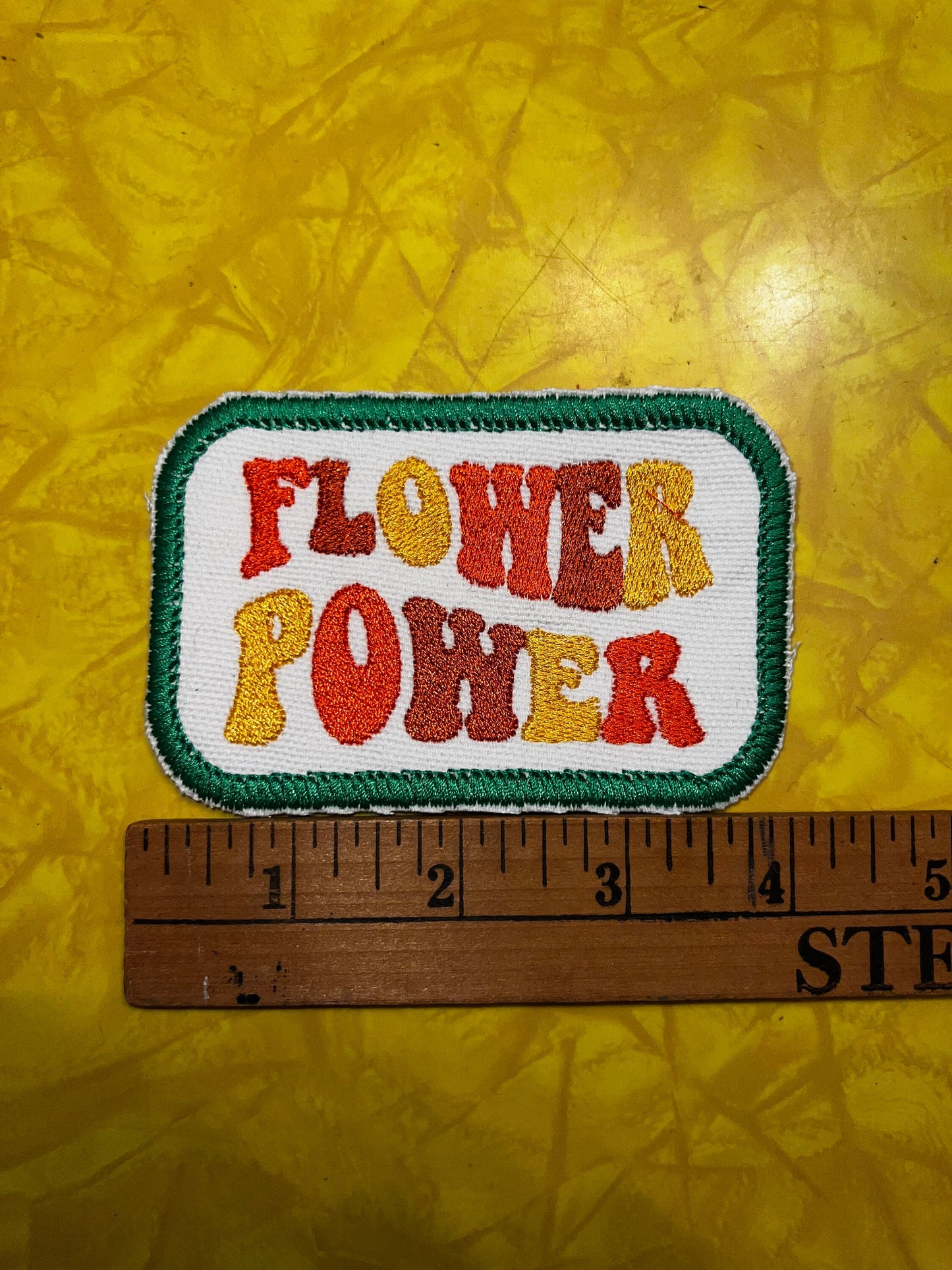 Flower Power GVF Tribute patch handmade