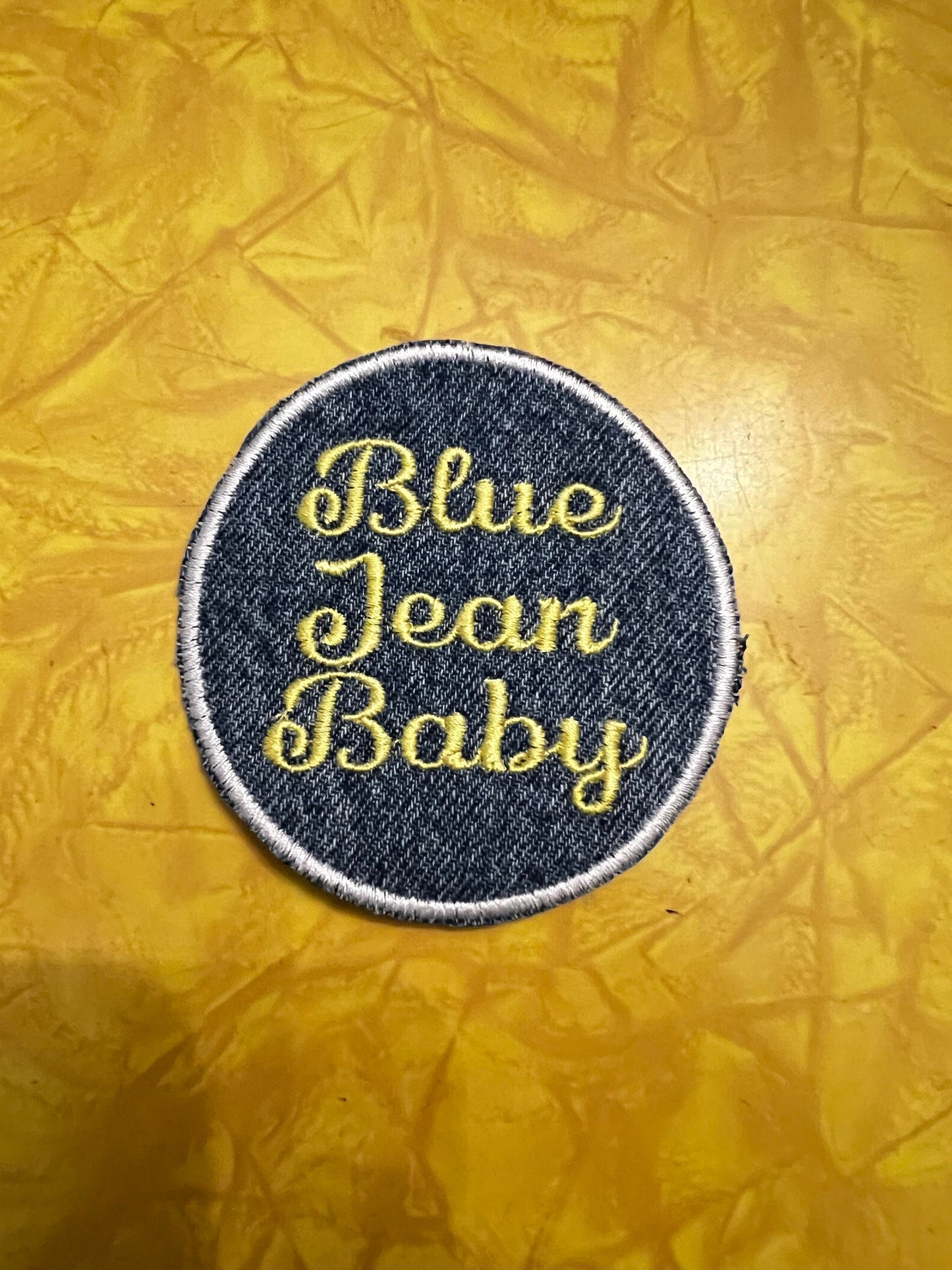 Blue Jean Baby Elton John Tribute patch handmade