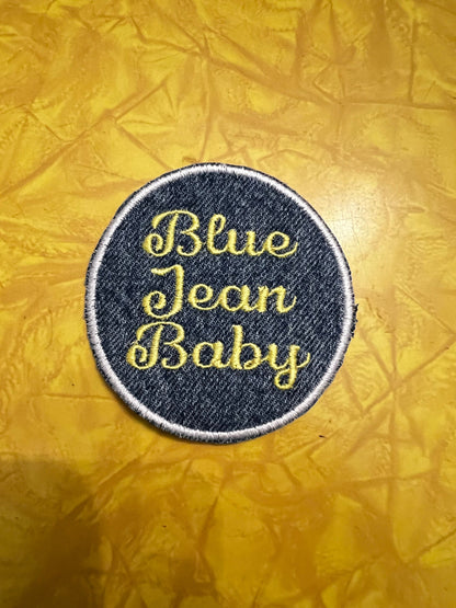 Blue Jean Baby Elton John Tribute patch handmade