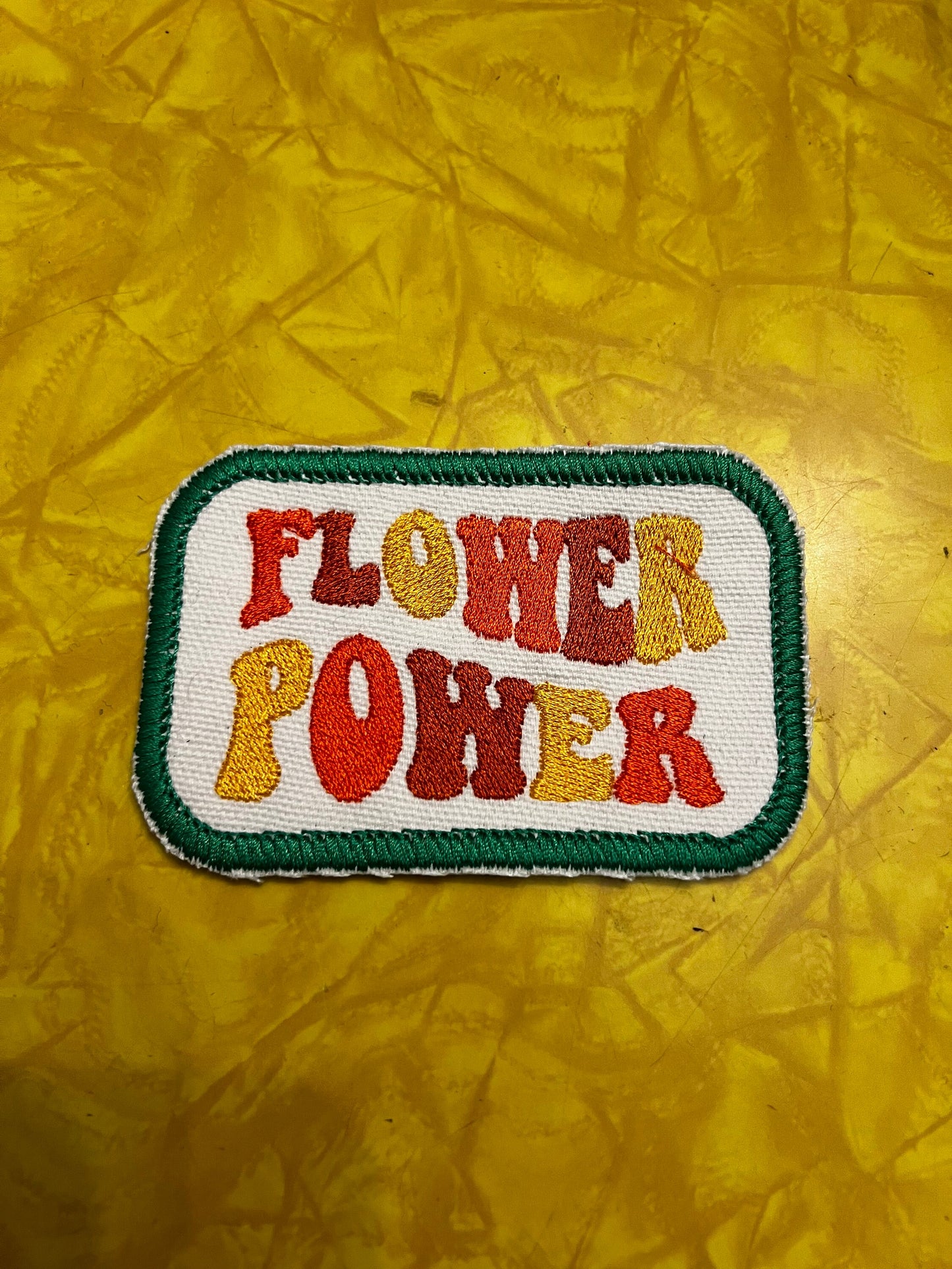 Flower Power GVF Tribute patch handmade