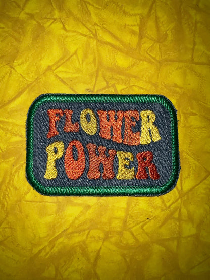 Flower Power Greta Van Fleet tribute patch on Denim handmade