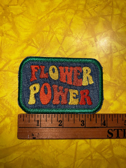 Flower Power Greta Van Fleet tribute patch on Denim handmade