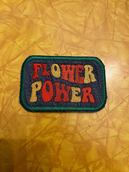 Flower Power Greta Van Fleet tribute patch on Denim handmade