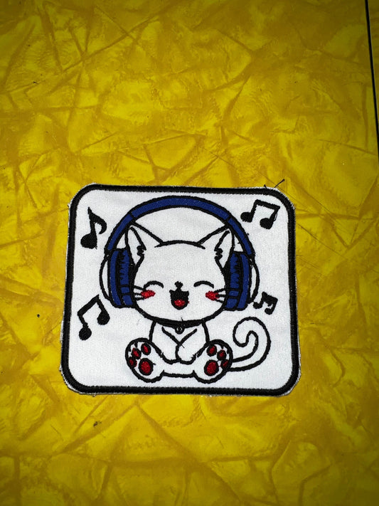 Cute cat patch handmade anime cat kitty