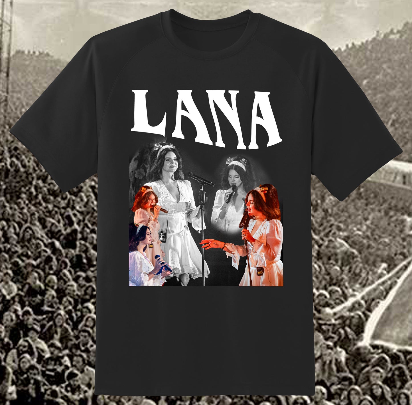 LANA lana del rey tribute black shirt handmade LDR Merch